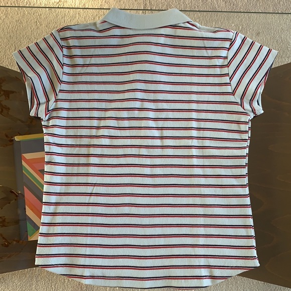 90’s NoBo striped shirt sleeve women’s polo! - Picture 4 of 4
